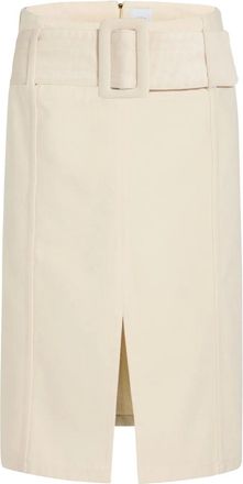 Patou Abito midi denim con cintura - Toni neutri