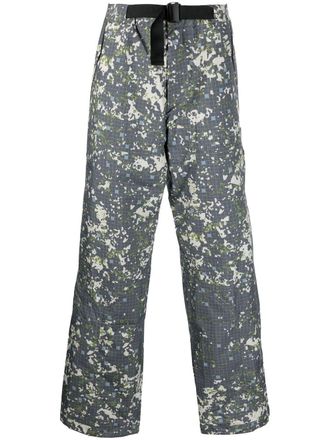 A-Cold-Wall* abstract-print straight-leg trousers - Grey