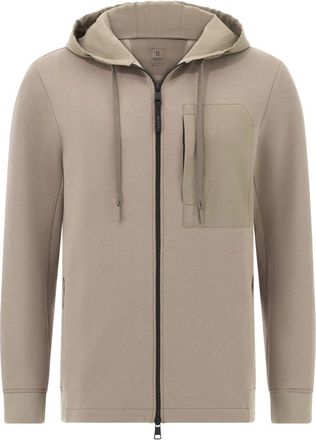 Boggi Milano Hoodies & sweatvesten, Heren, Beige, XL, Katoen, B Tech Katoenmix Scuba Hoodie