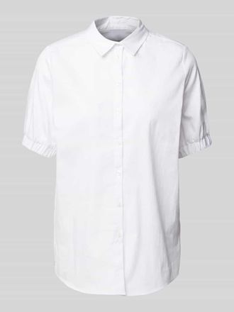 Milano Milano Italy Regular Fit Hemdbluse mit 1/2-Arm in Weiss, Gr&ouml;&szlig;e 46