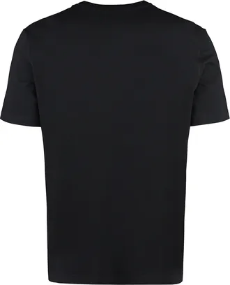 Golden Goose Mens Cotton Crew-Neck T-Shirt Black T-Shirts And Polos