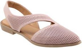 Bueno Bianca Perf Slingback Pointed Toe Flat in Orchid at Nordstrom Rack, Size 6.5-7Us / 37Eu