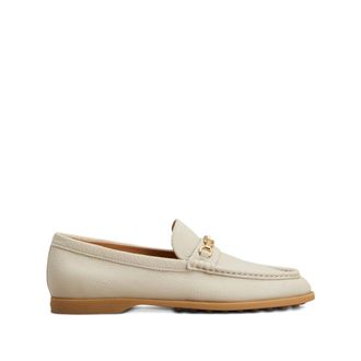 Tod's Tods, Loafers, female, Gray, Size: 7 1/2 US Chain-Detail Loafers