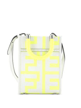 Fendi x Marc Jacobs Sunshine Shopper Printed Leather Mini tote bag - Grey