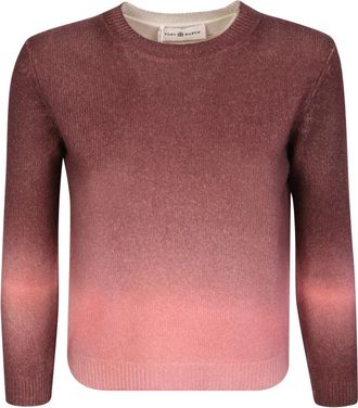 Tory Burch Dip-Dye Kasjmier Trui - Dames - Cashmere truien - Roze - M - Kasjmier - Truien & Vesten