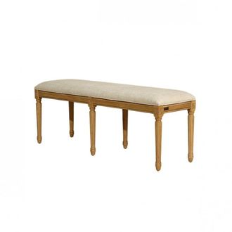 Robin des Bois Banco de roble y tela de lino premium lino