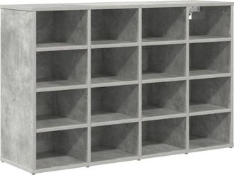 vidaXL Vidaxl - Shoe Cabinet Concrete grey 103 x 30 x 67 cm Engineered wood