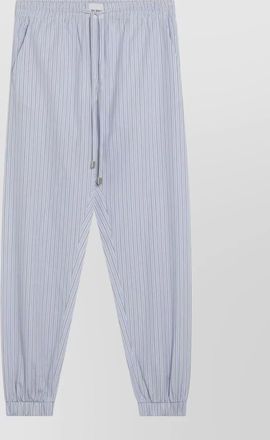 The Attico striped cuffed hem trousers attico collection