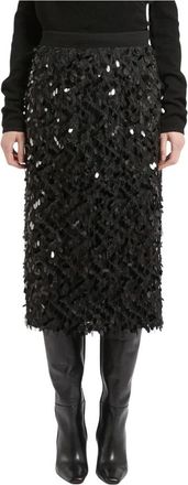 Marella Falda de lentejuelas Mllmemore - Skirts - Mujer - Negro - XS
