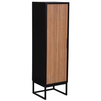 Wanderlust Deco Armario de 1 puerta madera y metal 40.5x37x139,5h cm