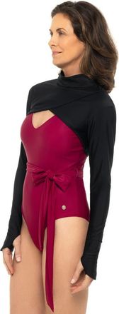 Coolibar Womens Kaycos Swim Shrug, UPF 50+ Sun Protection in Black at Nordstrom, Size Medium