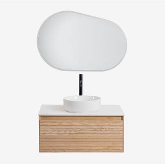 Sklum Sklum - Conjunto De Mueble De Ba&ntilde;o En Madera De Fresno Tedrik