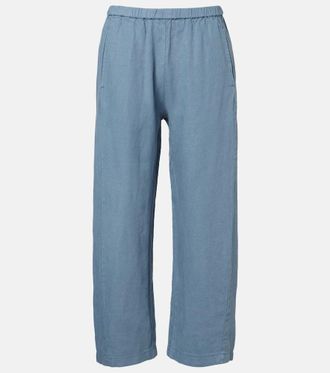 Velvet Celine linen wide-leg pants