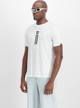 Alpha Industries T-Shirt ALPHA INDUSTRIES Alpha Puff Print T-Shirt, Herren, Gr. 3XL, weiss (wei&szlig;), Obermaterial: 100% Baumwolle, Shirts T-Shirt