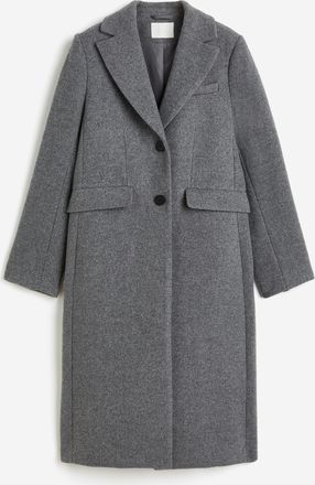 H&M Einreihiger Mantel - Grau