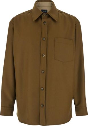 A.P.C. Giacca-camicia Malaury - Marrone