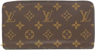 Louis Vuitton Coquelicots Marron Coated Canvas Long Wallet (Bi-Fold) (Pre-Owned)