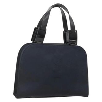 Saint Laurent Pre-owned Vintage Nylon Handbag - Dames - Pre-owned - Blauw - Maat: ONE Size Nylon