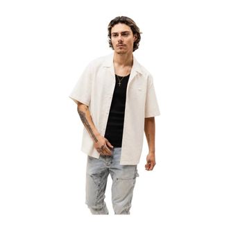 Lacoste Heren, Overhemden, Beige, Maat: M Katoen