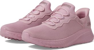 Skechers Womens Bobs Squad Chaos Daily Inspiration Slip-On Sneakers, Rose Knit, 2.5 UK