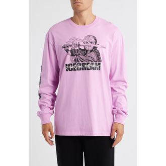 Icecream Train Harder Long Sleeve Graphic T-Shirt in Orchid at Nordstrom Rack, Size Xx-Large