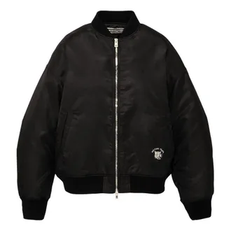 Onitsuka Tiger (WMNS) Onitsuka Tiger Tiger Head Embroidered Flight Jacket Black 2182B562-001