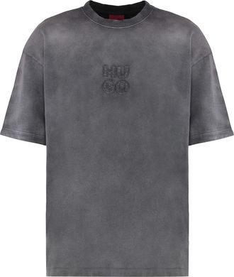 HUGO BOSS Round Neck T-shirt In Cotton