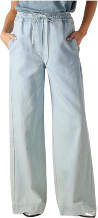 By-Bar Amsterdam Jeans, Dames, Blauw, L, Denim, Blauwe Denim Jeans voor Vrouwen