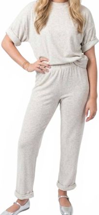 Sundays Kacey Pullover And Pant Set In Heathered Gray