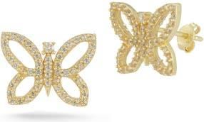 Glaze Jewelry 14K Gold Plated Silver Butterfly Stud Earrings at Nordstrom Rack