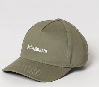 Palm Angels Cappello in cotone con logo ricamato