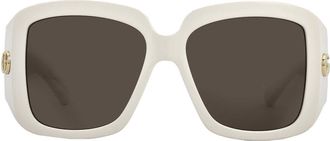 Gucci Brown Square Ladies Sunglasses GG1402S 004 55