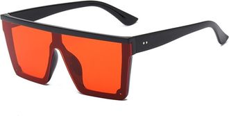 Generic Large Frame Men Outdoor Sunglasses Vacation Women Sports Driving Sun Glasses(Red)
