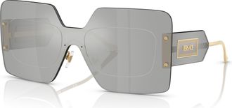 Versace Mirror Silver Shield Ladies Sunglasses VE2277 10026I 142