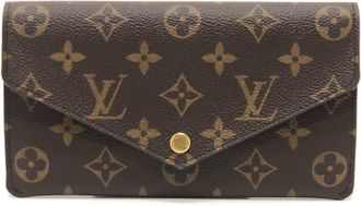 Louis Vuitton Monogram Brown Rose Ballerine Monogram Long Bill Wallet (Bi-Fold) (Pre-Owned)