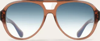 Ferragamo Women Aviator frame sunglasses Brown