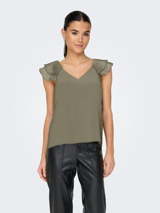 Only ONLASTA LIFE CAPSLEEVE V-NECK TOP PTM