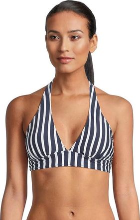 Tommy Bahama Coastline Stripe Rerversible Halter Top Womens Swimwear Mare Navy Rev : MD (US 10-12), Nylon/Spandex