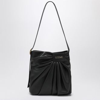 Loewe Draped Tote bag in black leather