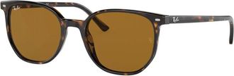 Ray-Ban Havana Bruine Zonnebril Elliot Model - unisex - Zonnebrillen - Bruin - 52 MM - Accessoires