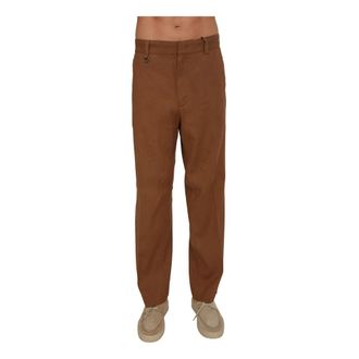 Paolo Pecora Suit Trousers, male, Brown, Size: XL Pantalone Tessuto