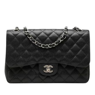 Chanel Pre-owned Shoulder Bag - Dames - Vintage Schoudertas - Zwart - ONE Size - Leer - Vintage
