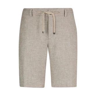Joop Korte Broeken, Heren, Beige, M, Linnen, Dinghy Linnenmix Chino Shorts
