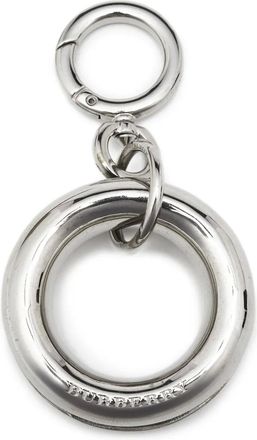 Burberry Sleutelhanger met gegraveerd logo - Zilver