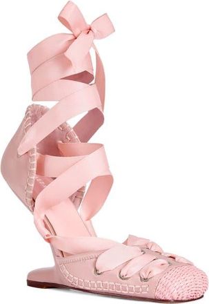 Azalea Wang Tendu Floating Heel Sandal in Pink at Nordstrom, Size 8.5