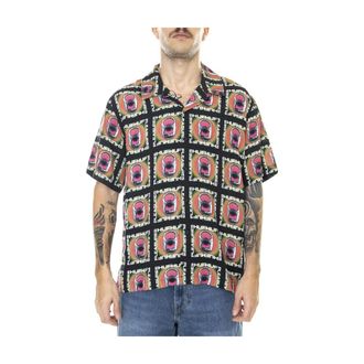 HUF Short Sleeve Shirt - Heren - Korte mouwen Overhemden - Veelkleurig - S - Rayon - Overhemden