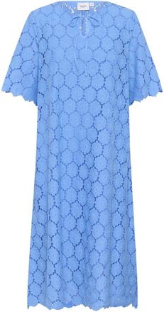 Saint Tropez ZojaSZ Jurk - Dames - Jurken - Blauw - Maat: S Katoen