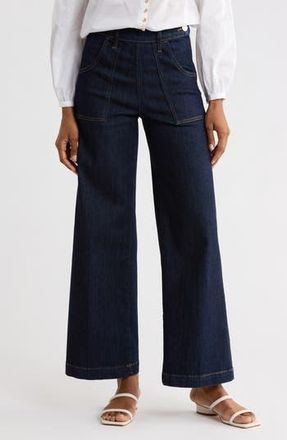Frame Denim Francoise Wide Leg Jeans in Rinse at Nordstrom Rack, Size 23