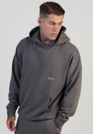Siksilk Sudadera con Capucha Gr&aacute;fica Gris para Hombres XXL