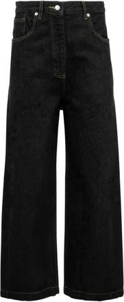 STUDIO NICHOLSON Neive Denim Pant - Dames - Loose Fit Jeans - Zwart - 2XS - Denim - Jeans